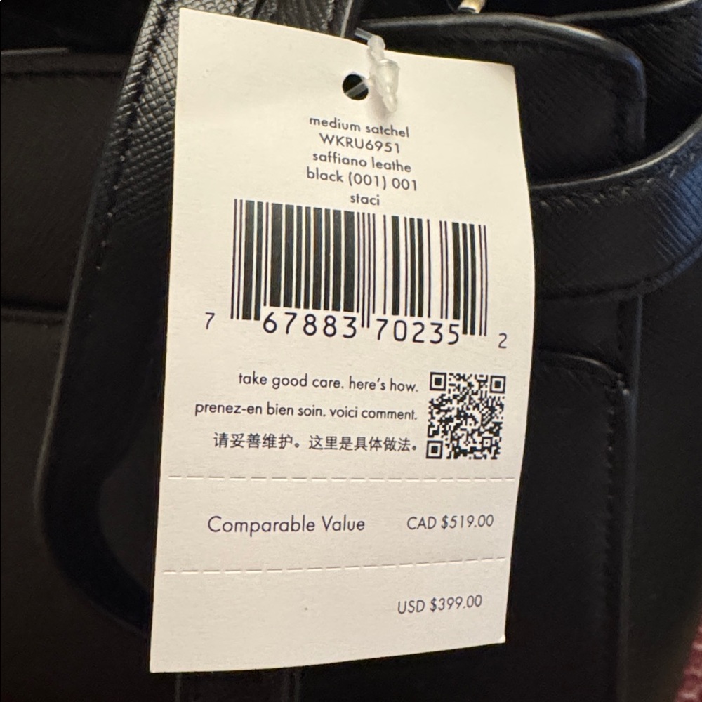 Kate Spade Black Satchel - Picture 2 of 3